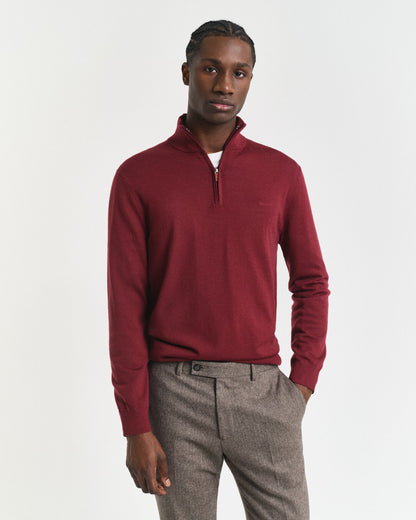 Extra Fine Merino Wool Half-Zip Sweater