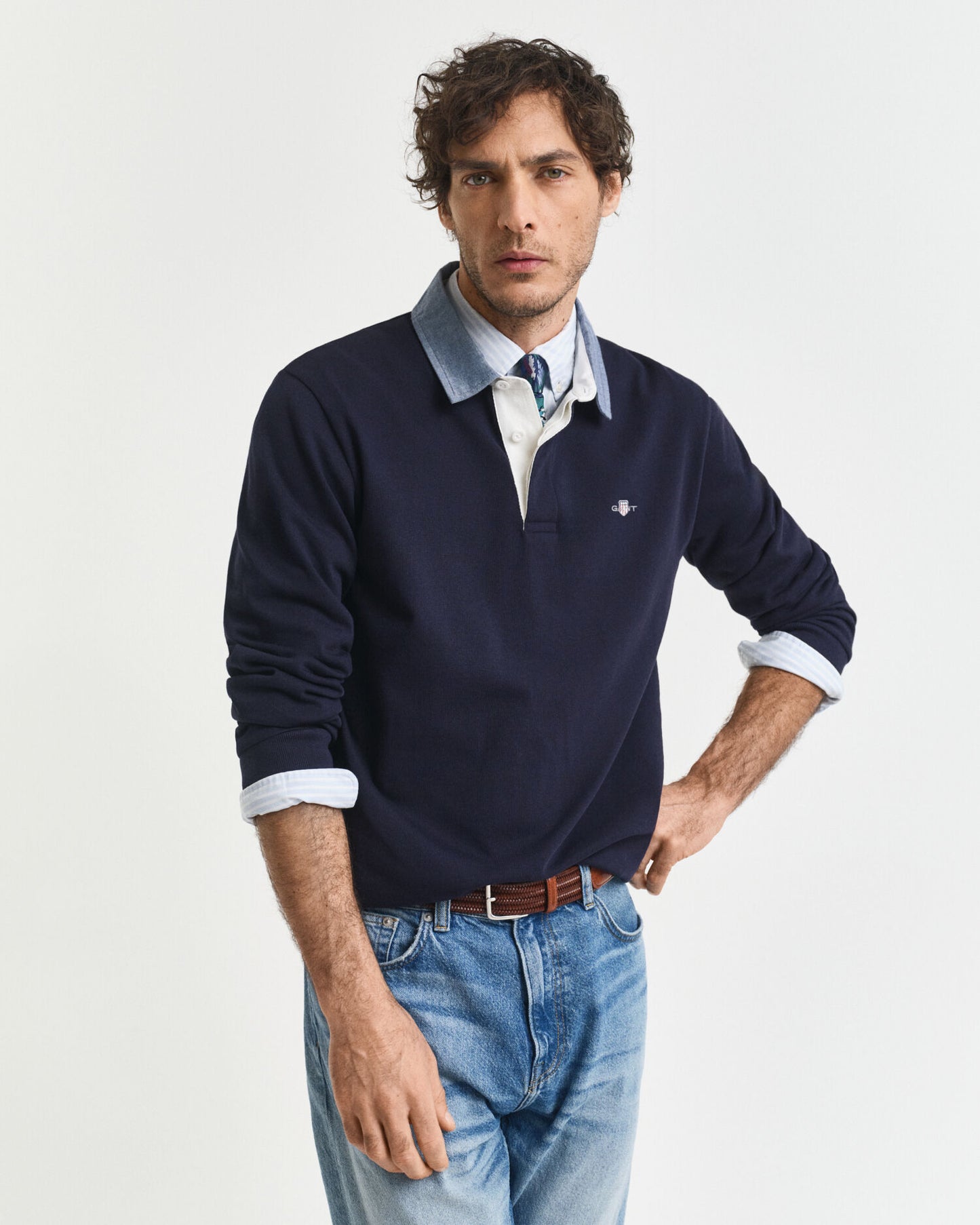Chambray Collar Heavy Rugger