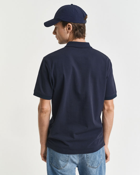 Contrast Piqué Polo Shirt